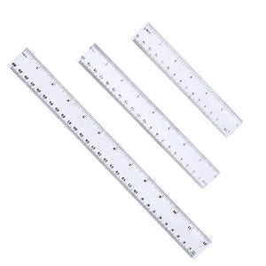 3PCS Sewing Patchwork Ruler Transparent Plastic Ruler 15/20/30cm