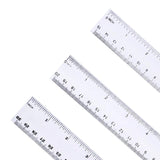 3PCS Sewing Patchwork Ruler Transparent Plastic Ruler 15/20/30cm