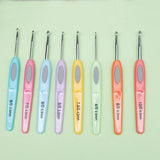 Colorful Soft Plastic Handle Crochet Hooks Set 2-6mm