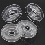 20Pcs Transparent Plastic Sewing Bobbins 50mm