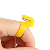 3PCS Finger Blade Needle Craft Thimble Sewing Ring Thread Cutter DIY Accessory
