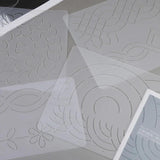 Nonvor Plastic Quilting Template Patchwork Tools Spine Embroidery Templates
