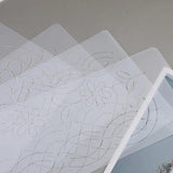 Nonvor Plastic Quilting Template Patchwork Tools Spine Embroidery Templates