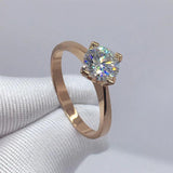 Classic 4-Claw Zircon Wedding Jewelry For Women