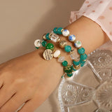 Bohemian Beads Bracelet for Women Multilayer Butterfly Tree Christmas Charms