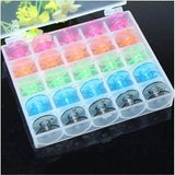 25Pcs Plastic Bobbins Sewing Machine Spools DIY Embroidery Tailoring