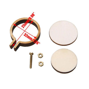 10 pcs Wooden Mini Embroidery Hoop Ring Cross Stitch Frame Pendant Crafts