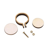 10 pcs Wooden Mini Embroidery Hoop Ring Cross Stitch Frame Pendant Crafts