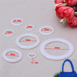 Crochet Ring Circle Hook Plastic Craft Accessory for Handbag Car Seat