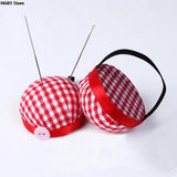 Ball Shaped Needle Pin Cushion With Elastic Wrist Belt DIY Handcraft Tool