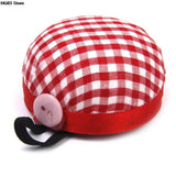 Ball Shaped Needle Pin Cushion With Elastic Wrist Belt DIY Handcraft Tool