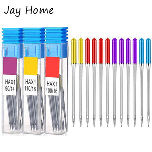 24PCS Sewing Machine Needles 9 12 14 16 18 Universal Regular Point DIY