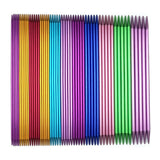 55pcs Straight Knitting Needles Alumina Crochet Hook Sweater Weave Tools