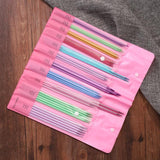 55pcs Straight Knitting Needles Alumina Crochet Hook Sweater Weave Tools