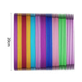 55pcs Straight Knitting Needles Alumina Crochet Hook Sweater Weave Tools