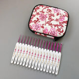 16Pcs Aluminum Crochet Hook Kit with Storage Bag
