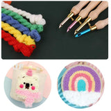 Adjustable Embroidery Punch Needle Wooden Handle for DIY Craft