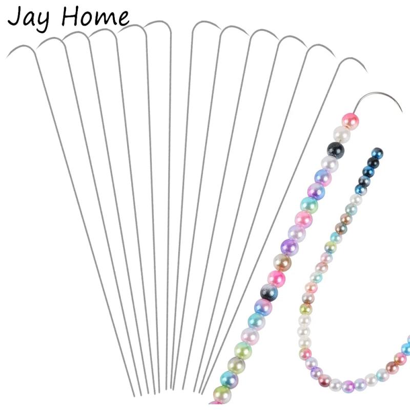 12PCS Curved Beading Needles Kit for Jewelry Crafts DIY