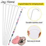 12PCS Curved Beading Needles Kit for Jewelry Crafts DIY