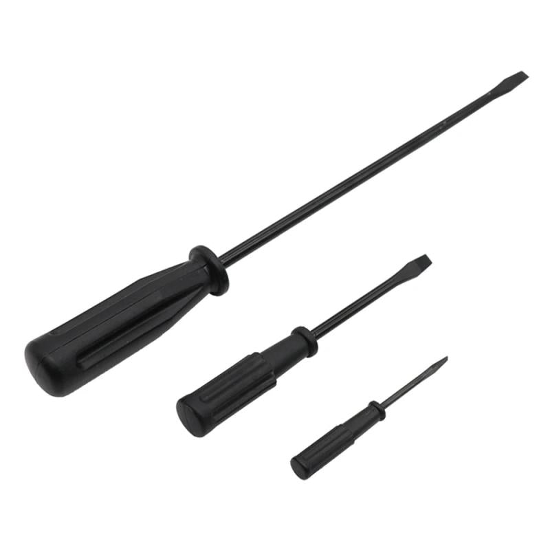 3Pcs Flat Head Screwdriver Set Plastic Handle Sewing Machine Repair Tool