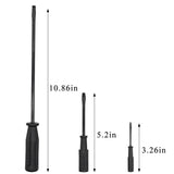 3Pcs Flat Head Screwdriver Set Plastic Handle Sewing Machine Repair Tool