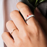 Anime Christmas Red Ears Fidget Ring Women Cosplay Jewelry