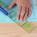 Acrylic Quilting Ruler Double-Colored Grid Lines for DIY Cutting