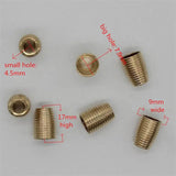 20pcs Metal Alloy Cord End Tip Stopper Cap Conical Jewelry Making