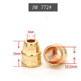 20pcs Metal Alloy Cord End Tip Stopper Cap Conical Jewelry Making