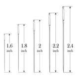 25 Large Eye Stitching Needles in Clear Storage Tube Sewing Tool
