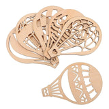 30 Pcs Wooden Chips DIY Football Balloon Air Child Spring Jewelry
