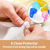 Silicone Finger Protector for Sewing Knitting Quilting Needles