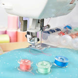 25pc Sewing Machine Bobbins Spools Set w/ Storage Box Sewing Kit DIY Acce