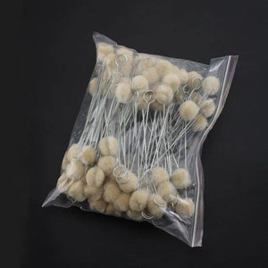 100pcs Wool Ball Brush DIY Assisted Dyeing Round Wools Brush