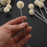 100pcs Wool Ball Brush DIY Assisted Dyeing Round Wools Brush