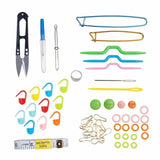 56 pcs Crochet Hooks Set Knitting Sewing Craft Needles Kit