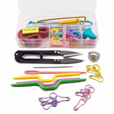 56 pcs Crochet Hooks Set Knitting Sewing Craft Needles Kit