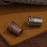SHWAKK Metal Vintage Ring Thimble For Embroidery Fingers Cover