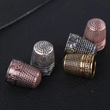 SHWAKK Metal Vintage Ring Thimble For Embroidery Fingers Cover
