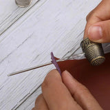 SHWAKK Metal Vintage Ring Thimble For Embroidery Fingers Cover