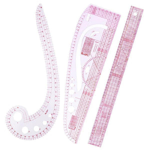 French Curve Cutting Rulers Soft Patchwork Ruler Sewing Tool Kit Measure Tailor