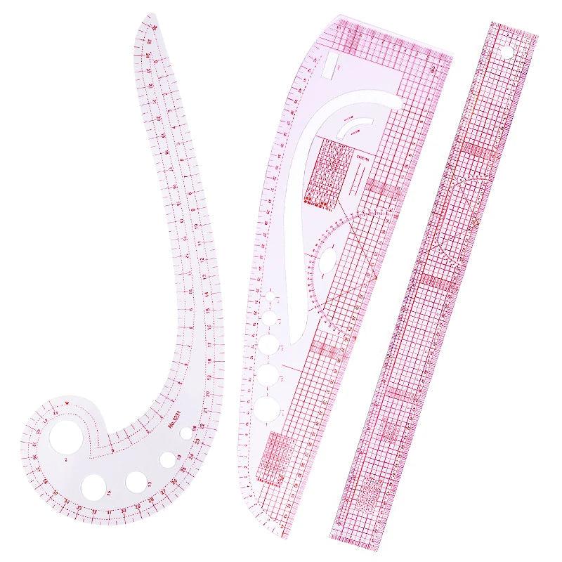 French Curve Cutting Rulers Soft Patchwork Ruler Sewing Tool Kit Measure Tailor