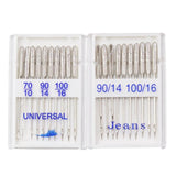 20pcs Sewing Machine Needles Ball Point Head 70/10 90/14 100/16 DIY Jeans