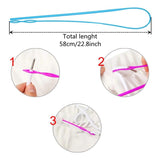 6 PCS Sewing Loop Kit Drawstring Threader Tools Set Metal Tweezers DIY Knitting