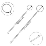 6 PCS Sewing Loop Kit Drawstring Threader Tools Set Metal Tweezers DIY Knitting