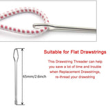 6 PCS Sewing Loop Kit Drawstring Threader Tools Set Metal Tweezers DIY Knitting