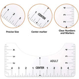 Tshirt Ruler Guide for T-Shirt Alignment-DIY Drawing Craft Tool Set