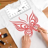 Tshirt Ruler Guide for T-Shirt Alignment-DIY Drawing Craft Tool Set