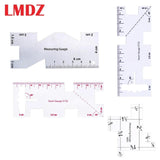 Metal Seam Measuring Gauge Quilting Tailor Ruler Sewing Ruler