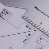 Metal Seam Measuring Gauge Quilting Tailor Ruler Sewing Ruler